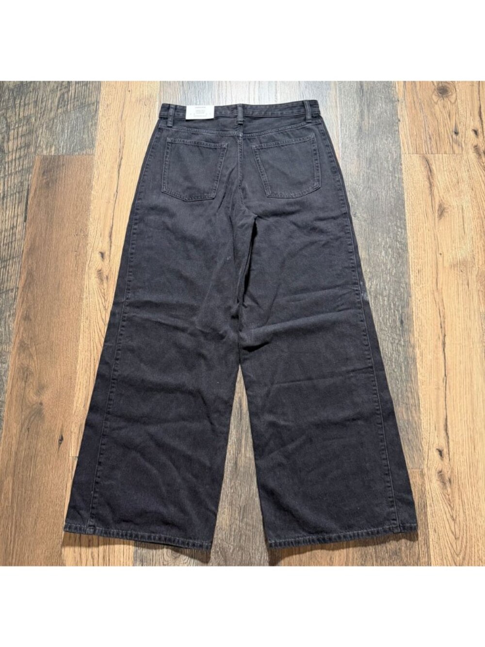 Everlane The Paneled Ultra Wide Leg Jean Twilight Washed Black Size 29R NWT - Picture 5 of 5